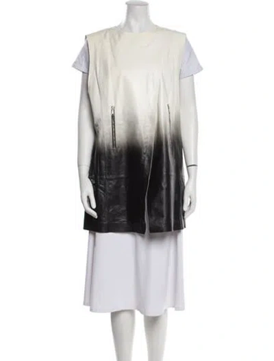 Pre-owned Lafayette 148 Leather Vest