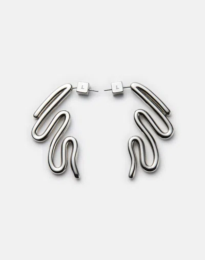 Lafayette 148 Line Drop Earring In Metallic
