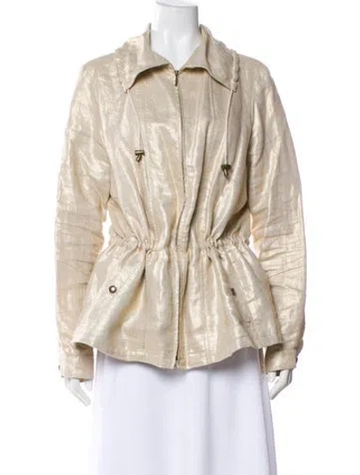 Pre-owned Lafayette 148 Linen Evening Jacket