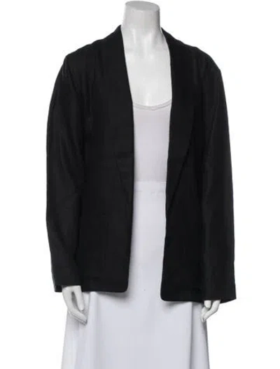Pre-owned Lafayette 148 Linen Jacket In Black