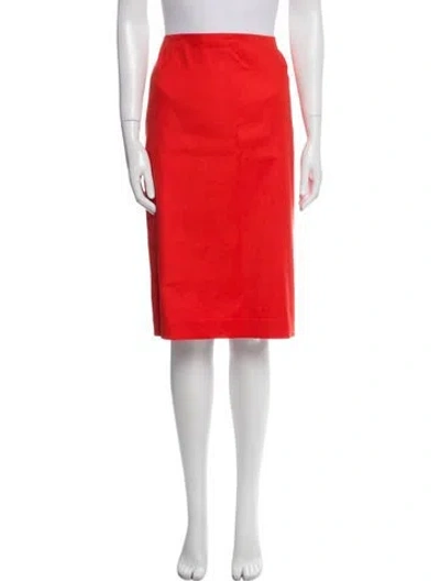 Pre-owned Lafayette 148 Linen One-shoulder Sweater W/ Tags In Orange