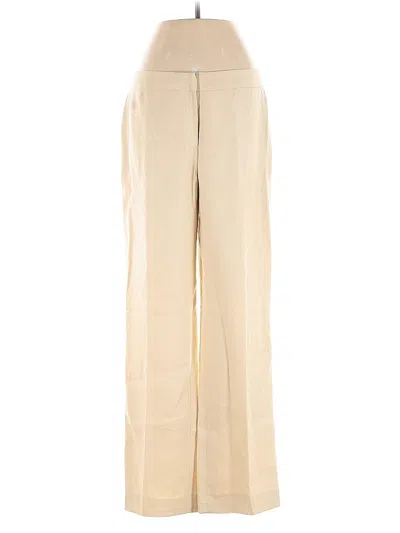 Pre-owned Lafayette 148 Linen Pants In Brown