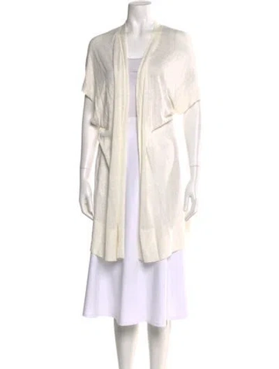 Pre-owned Lafayette 148 Linen Sweater W/ Tags In Neutral