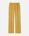 Lafayette 148 Gates Full Leg Linen Blend Pants In Desert Grass