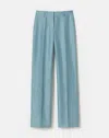 Lafayette 148 Linen-viscose Gates Pant In Paper Blue