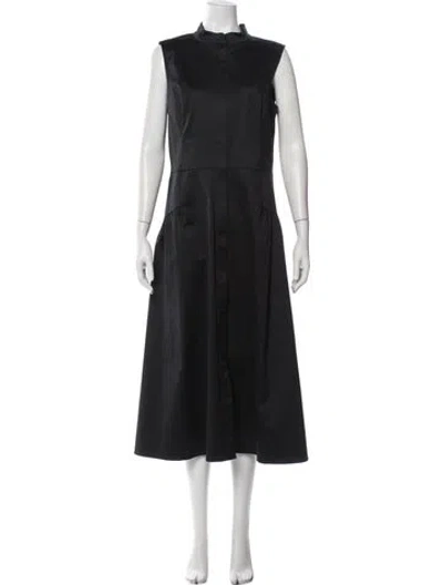 Pre-owned Lafayette 148 Long Dress In Black