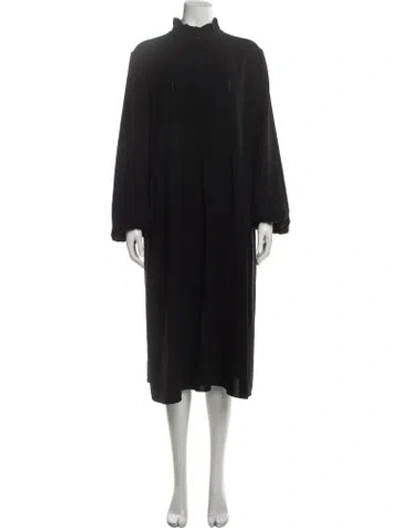 Pre-owned Lafayette 148 Long Dress In Black