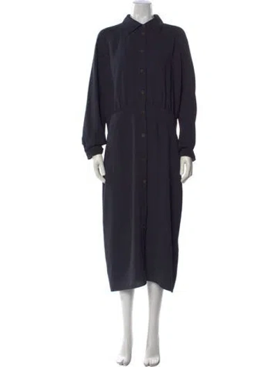 Pre-owned Lafayette 148 Long Dress In Black