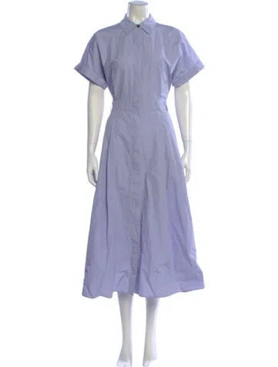 Pre-owned Lafayette 148 Long Dress In Purple