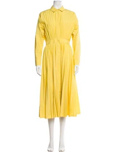 Pre-owned Lafayette 148 Long Dress W/ Tags In Yellow