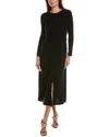 Lafayette 148 New York Long Sleeve Dress In Black