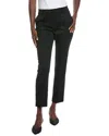 Lafayette 148 Manhattan Slim Wool-blend Cigarette Pant In Black