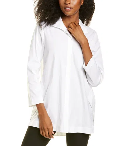 Lafayette 148 Marla Blouse In White