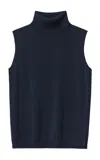Lafayette 148 Matte-crepe Turtleneck Top In Multi