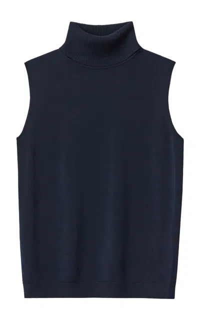 LAFAYETTE 148 MATTE-CREPE TURTLENECK TOP
