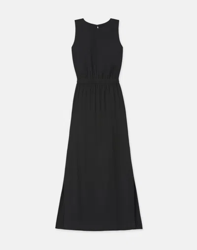 Lafayette 148 Matte Jersey Blouson Dress In Black