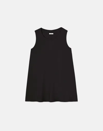 Lafayette 148 Matte Jersey Scoop Neck Tank In Black
