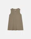 Lafayette 148 Matte Jersey Scoop Neck Tank In Grey