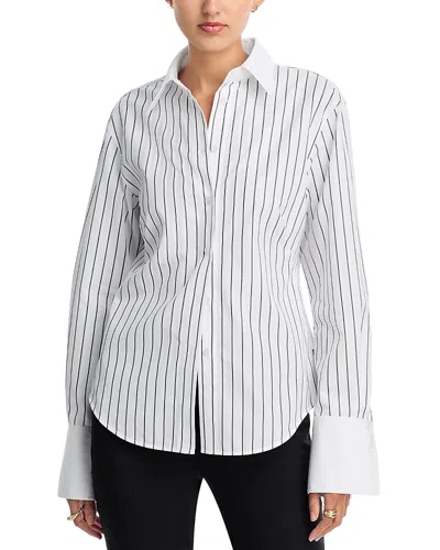 Lafayette 148 Menswear Shirt In White