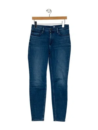 Pre-owned Lafayette 148 Mercer Skinny Leg Jeans In Blue