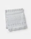 Lafayette 148 Merino Wool-cashmere Fair Isle Scarf In White
