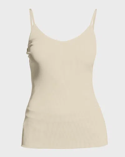 LAFAYETTE 148 MESH JERSEY V-NECK TANK,PROD214750022