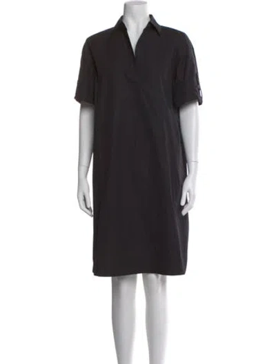 Pre-owned Lafayette 148 Midi Length Dress In Black