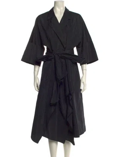 Pre-owned Lafayette 148 Midi Length Dress In Black