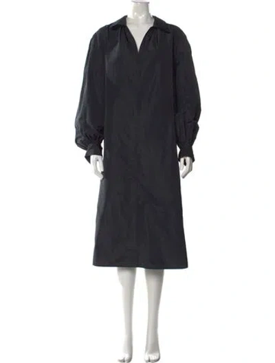 Pre-owned Lafayette 148 Midi Length Dress In Black