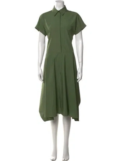 Pre-owned Lafayette 148 Midi Length Dress In Green