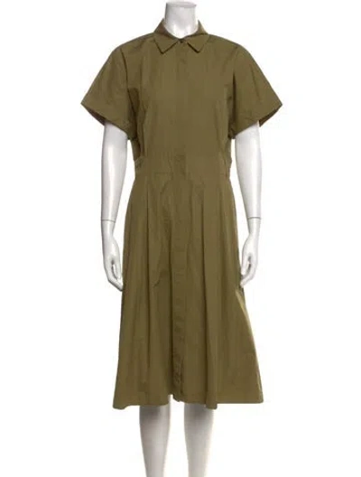 Pre-owned Lafayette 148 Midi Length Dress In Green