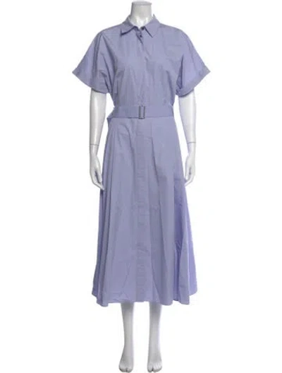 Pre-owned Lafayette 148 Midi Length Dress In Purple