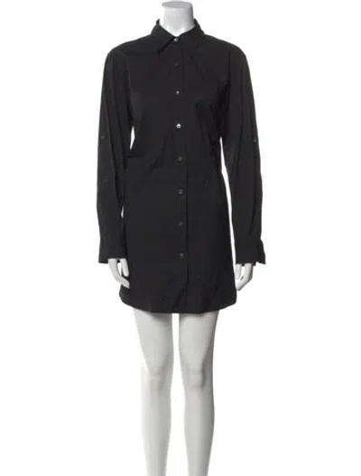 Pre-owned Lafayette 148 Mini Dress In Black