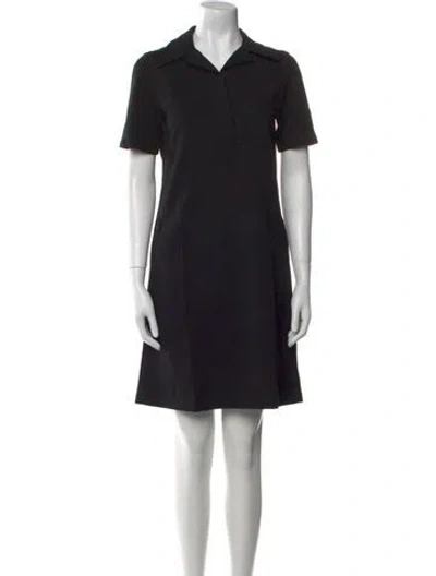 Pre-owned Lafayette 148 Mini Dress In Black