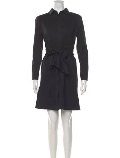 Pre-owned Lafayette 148 Mini Dress In Black