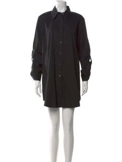 Pre-owned Lafayette 148 Mini Dress In Black
