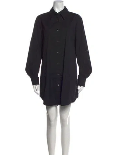 Pre-owned Lafayette 148 Mini Dress In Black