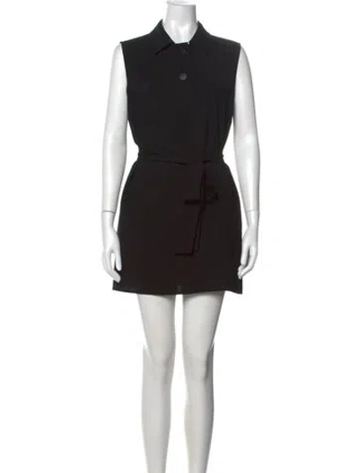 Pre-owned Lafayette 148 Mini Dress In Black