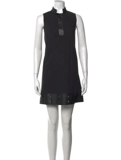 Pre-owned Lafayette 148 Mini Dress In Black