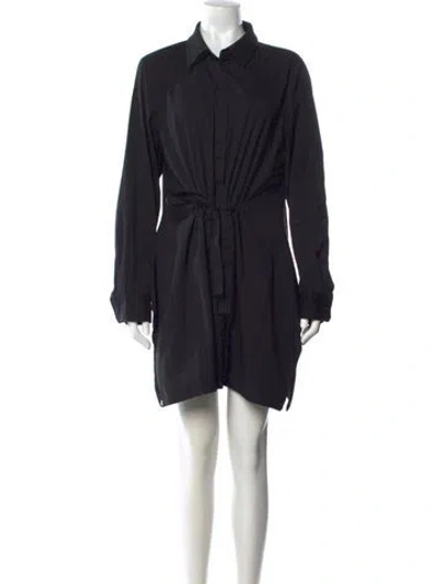 Pre-owned Lafayette 148 Mini Dress In Black