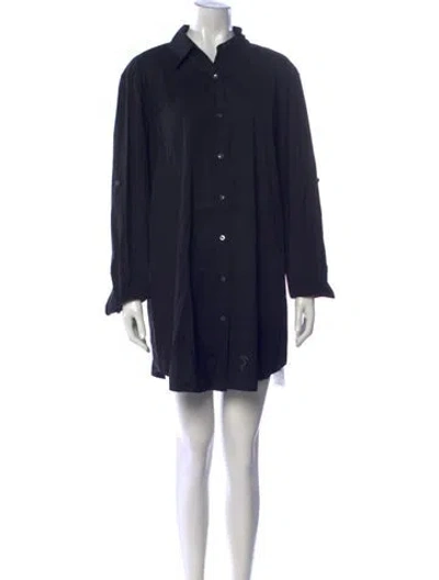 Pre-owned Lafayette 148 Mini Dress In Black