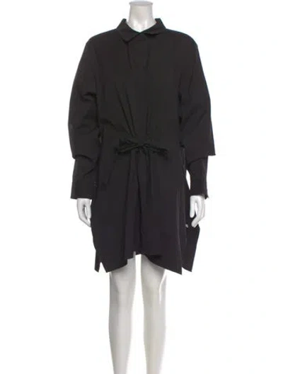 Pre-owned Lafayette 148 Mini Dress In Black