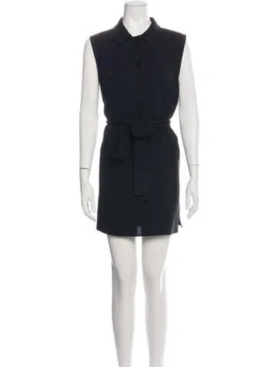Pre-owned Lafayette 148 Mini Dress In Black