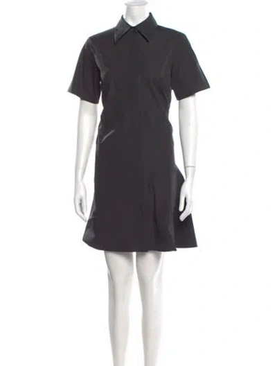 Pre-owned Lafayette 148 Mini Dress In Gray