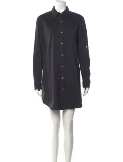 Pre-owned Lafayette 148 Mini Dress In Gray