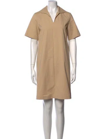 Pre-owned Lafayette 148 Mini Dress W/ Tags In Neutrals