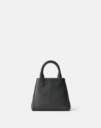 Lafayette 148 Mini Leather Tote Bag With Crossbody Strap In Black
