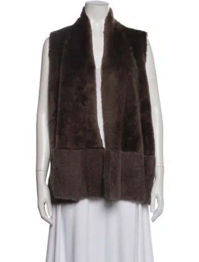 Pre-owned Lafayette 148 Mink Fur Jacket In Brown