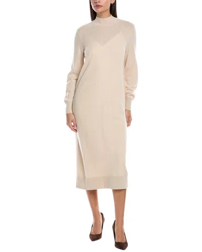 LAFAYETTE 148 MOCK NECK CASHMERE-BLEND SWEATERDRESS