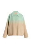 Lafayette 148 Wool Cashmere Reversible Oversized Swing Coat In Multi
